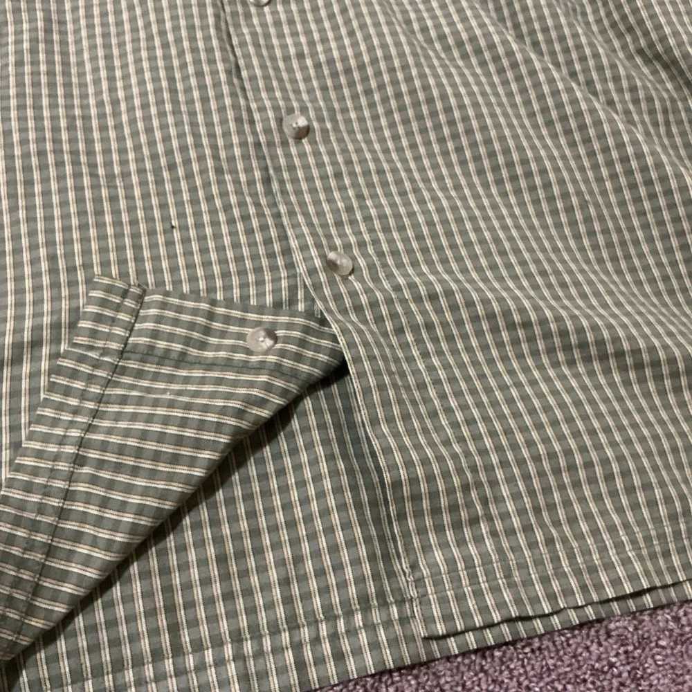 The North Face‎ Shirt Mens Large Short Sleeve Plaid Lightweight Button Up L